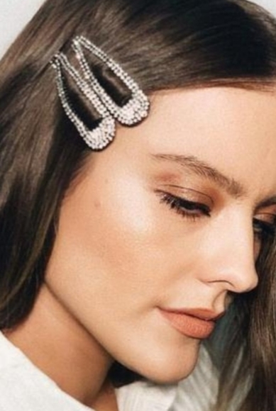 INC International Concepts Accessories - Rhinestone Snap Barrettes